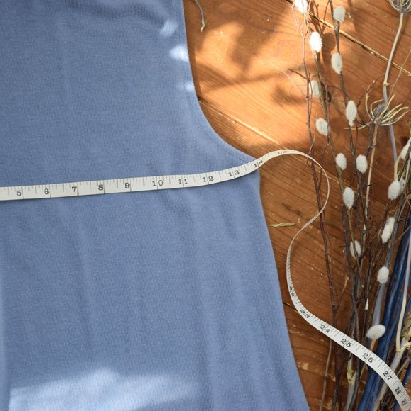 Blue mock neck dress - Picture 3 of 8